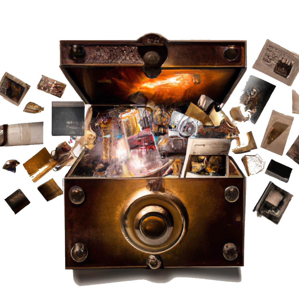 image of a vault with memories flowing out